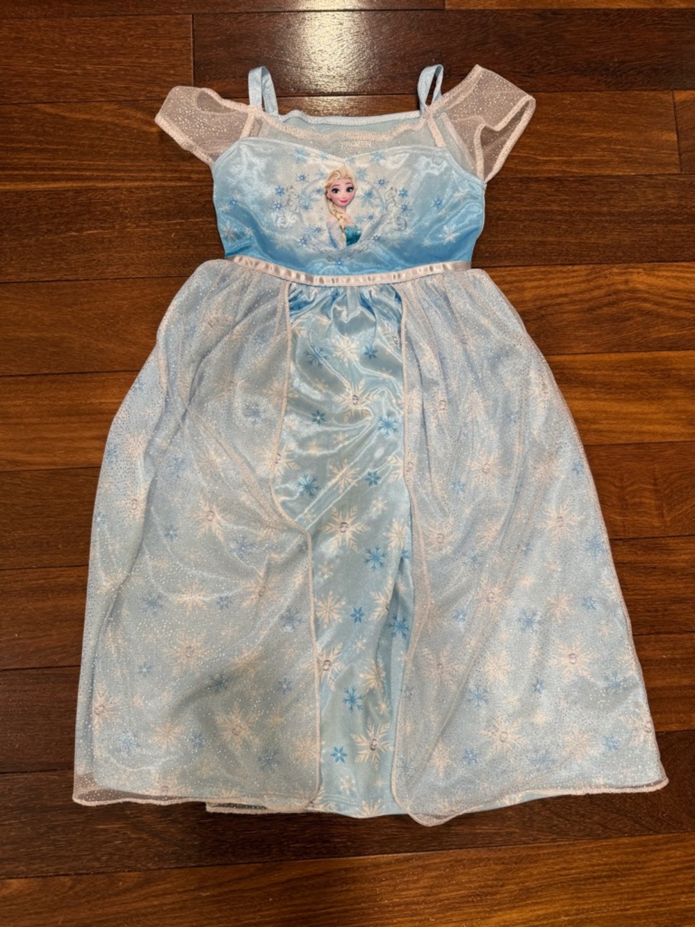 Disney Frozen Elsa Blue Snowflake Dress - Girls Size 3T
